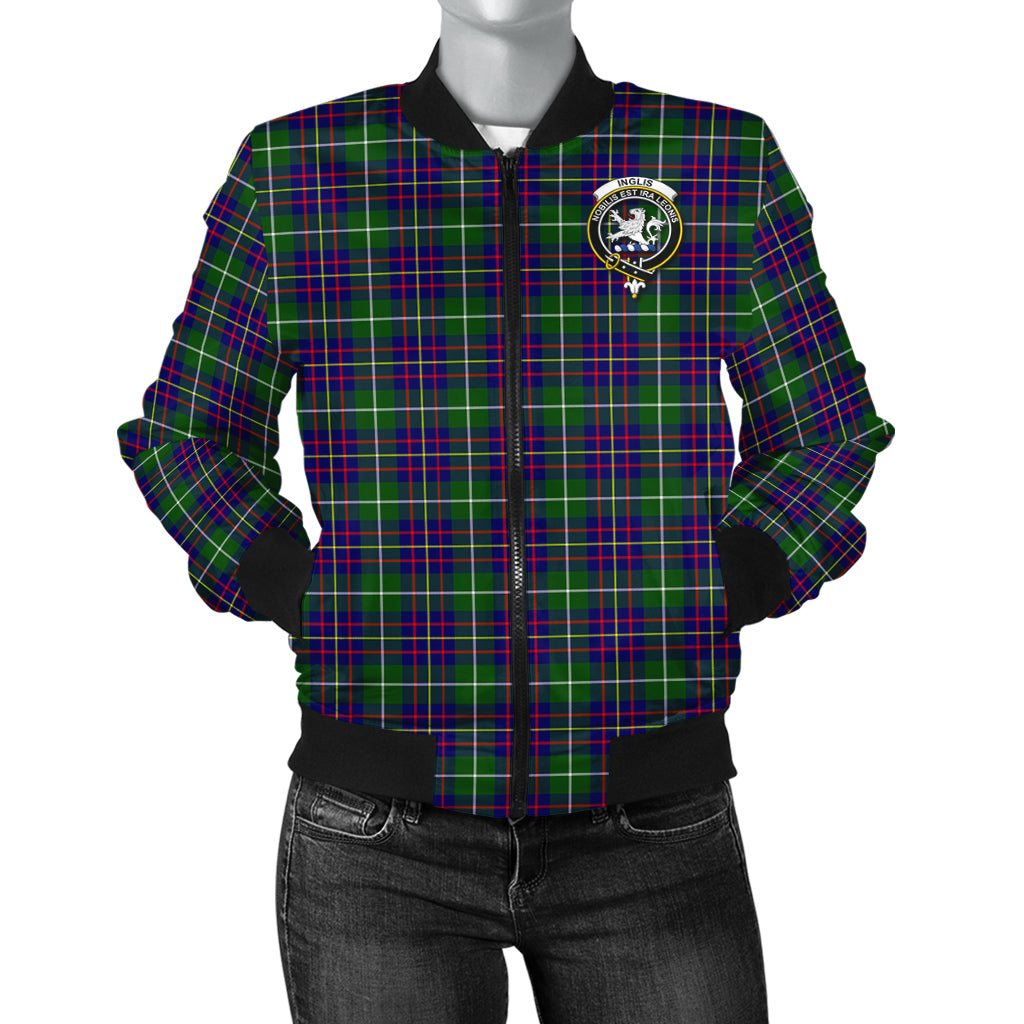 Inglis Tartan Bomber Jacket with Family Crest - Tartan Vibes Clothing
