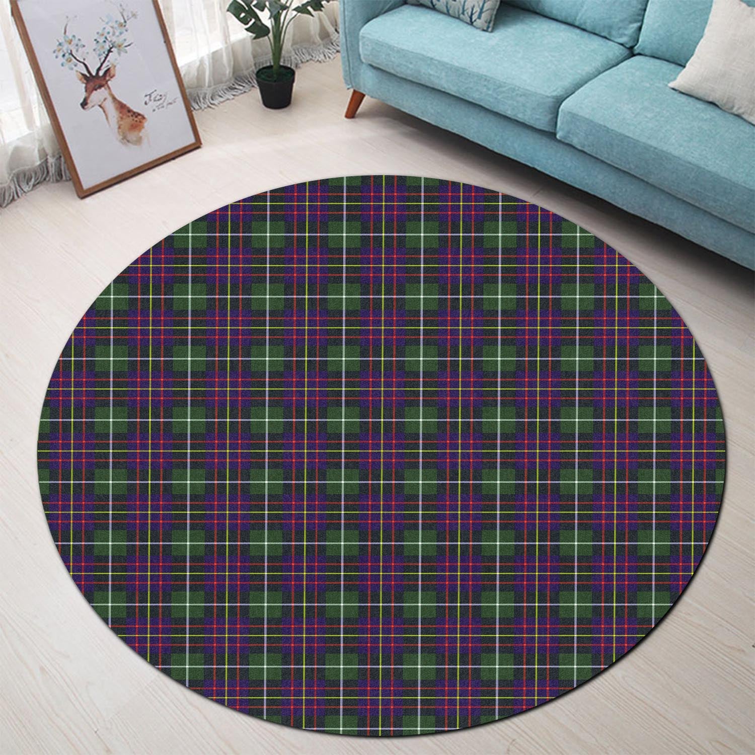 Inglis Tartan Round Rug - Tartan Vibes Clothing