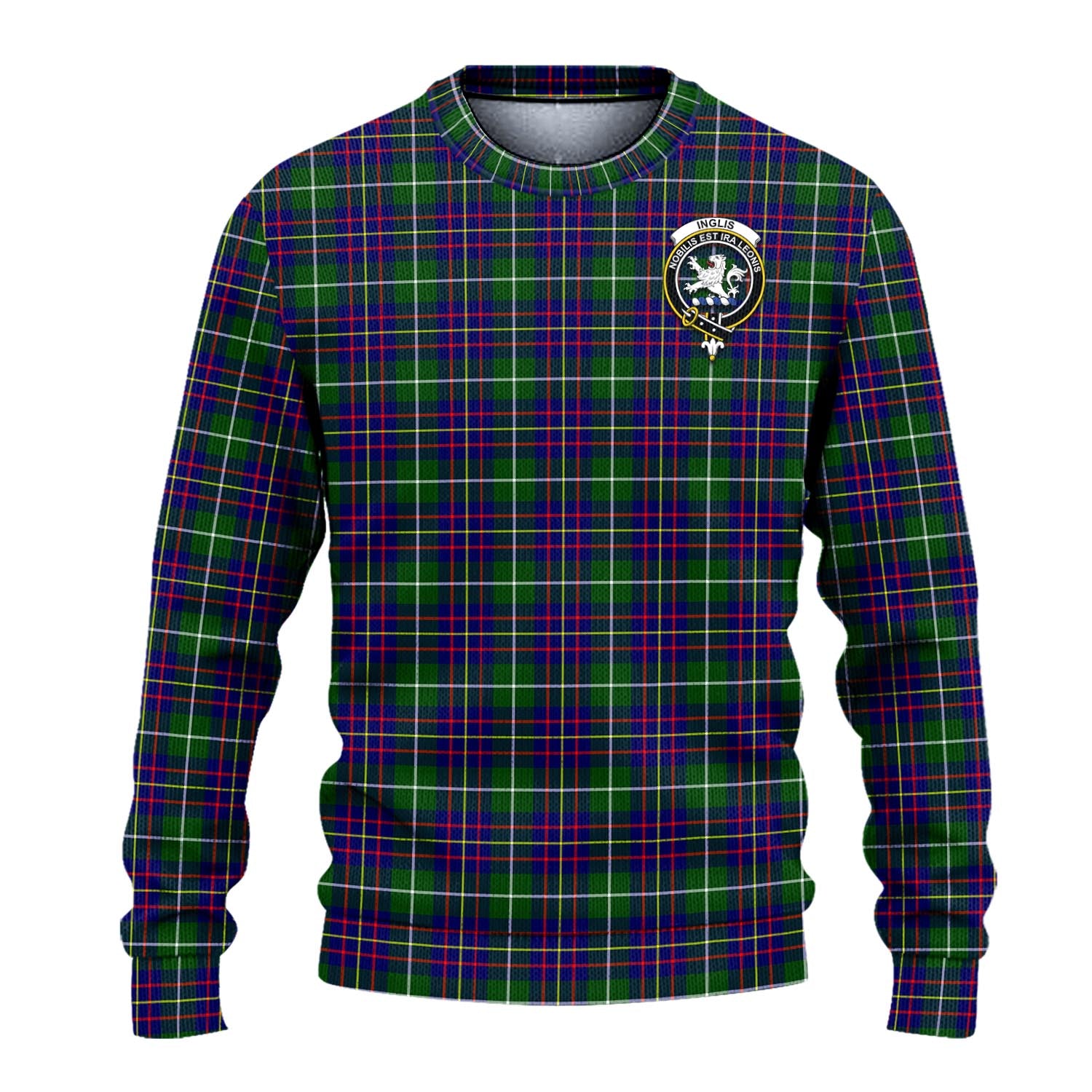 Inglis Tartan Ugly Sweater with Family Crest - Tartan Vibes Clothing