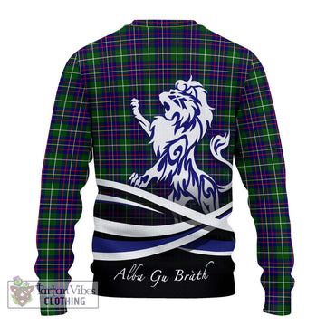 Inglis Tartan Ugly Sweater with Alba Gu Brath Regal Lion Emblem - Tartan Vibes Clothing