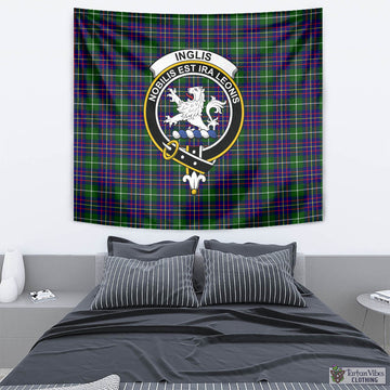 Inglis Tartan Tapestry Wall Hanging and Home Decor for Room with Family Crest - Tartan Vibes Clothing