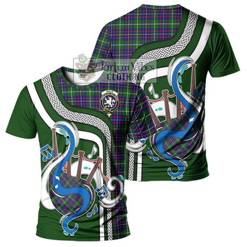 Inglis Tartan T-Shirt with Epic Bagpipe Style