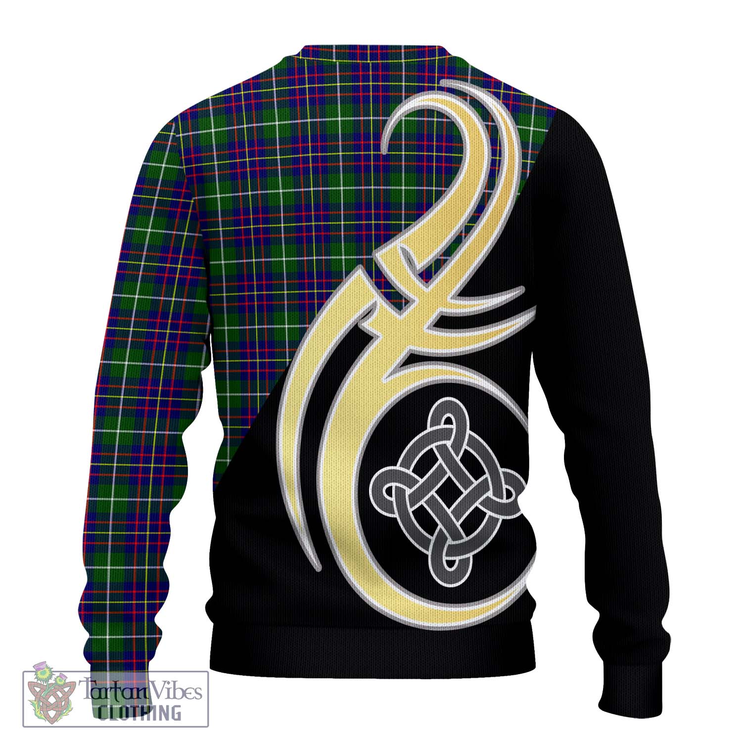 Inglis Tartan Ugly Sweater with Family Crest and Celtic Symbol Style - Tartan Vibes Clothing