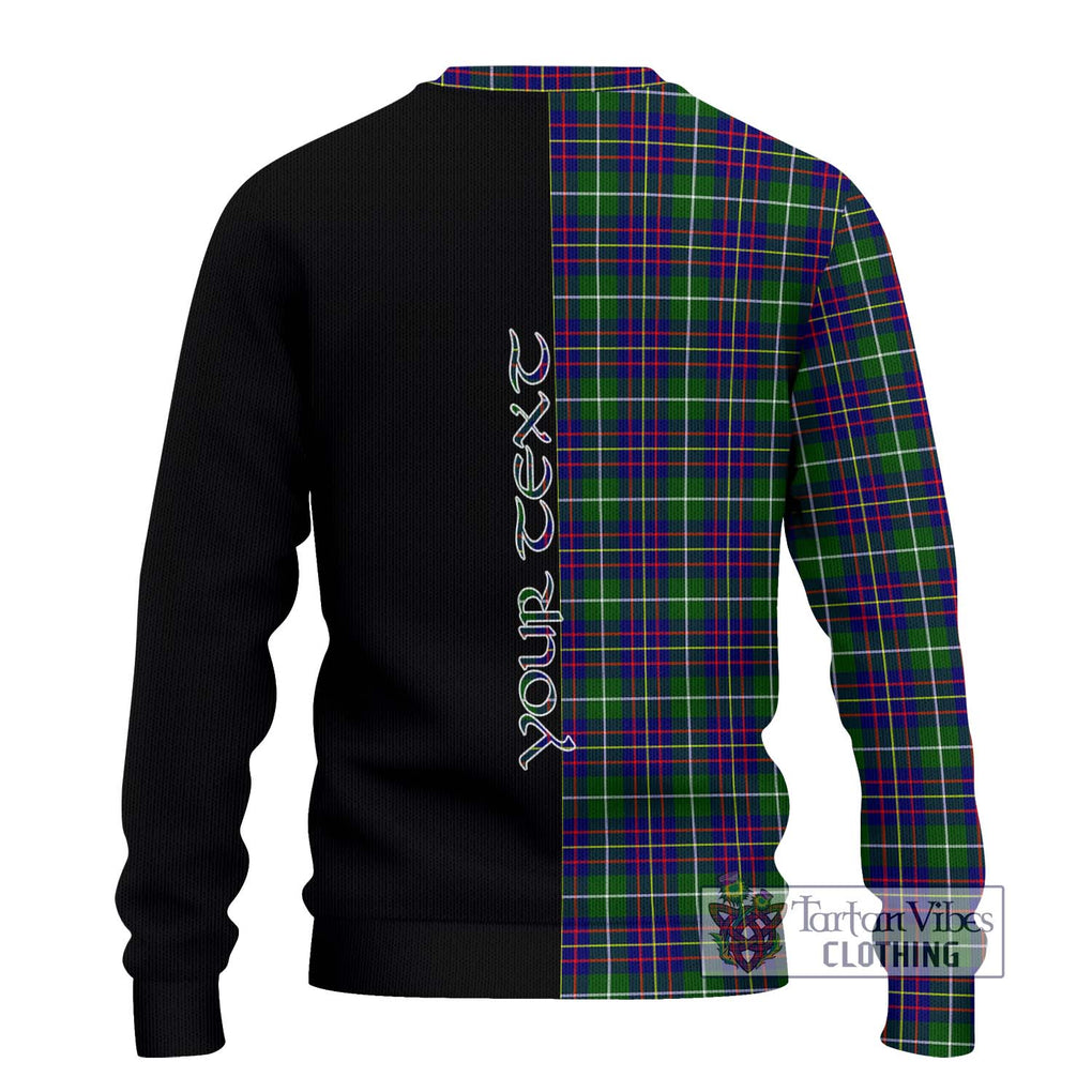 Inglis Tartan Ugly Sweater with Family Crest and Half Of Me Style - Tartan Vibes Clothing