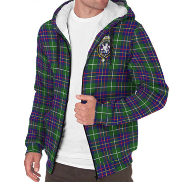 Inglis Tartan Sherpa Hoodie with Family Crest - Tartan Vibes Clothing