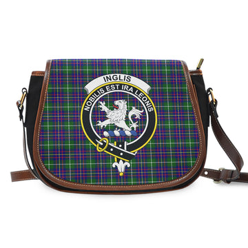 Inglis Tartan Saddle Bag with Family Crest