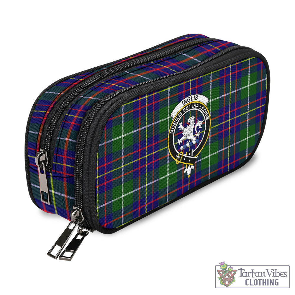 Inglis Tartan Pen and Pencil Case with Family Crest - Tartan Vibes Clothing