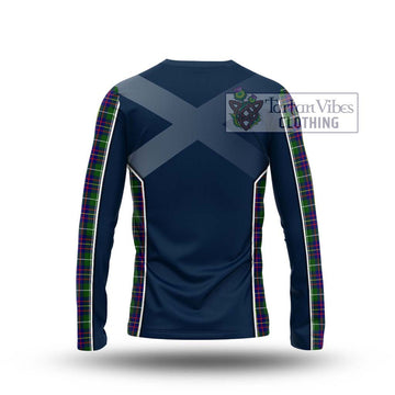 Inglis Tartan Long Sleeve T-Shirt with Family Crest and Lion Rampant Vibes Sport Style - Tartan Vibes Clothing