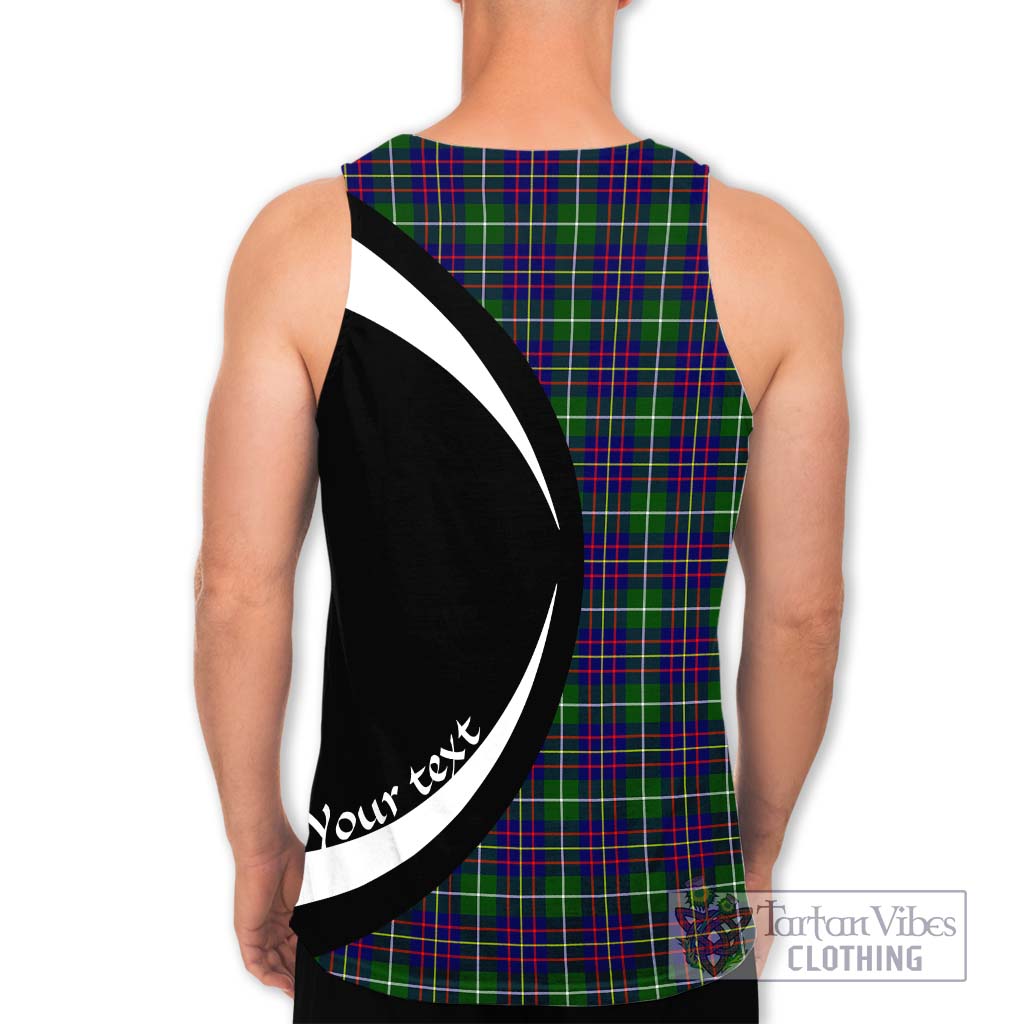 Inglis Tartan Men's Tank Top with Family Crest Circle Style - Tartan Vibes Clothing