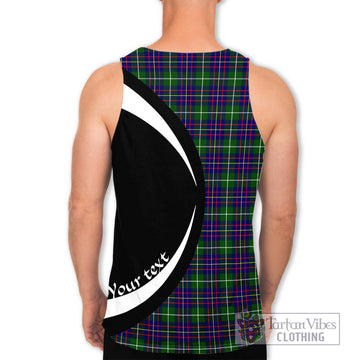Inglis Tartan Men's Tank Top with Family Crest Circle Style - Tartan Vibes Clothing