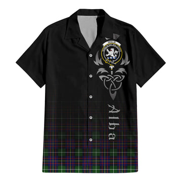 Inglis Tartan Hawaiian Shirt Shirt Featuring Alba Gu Brath Family Crest Celtic Inspired - Tartan Vibes Clothing