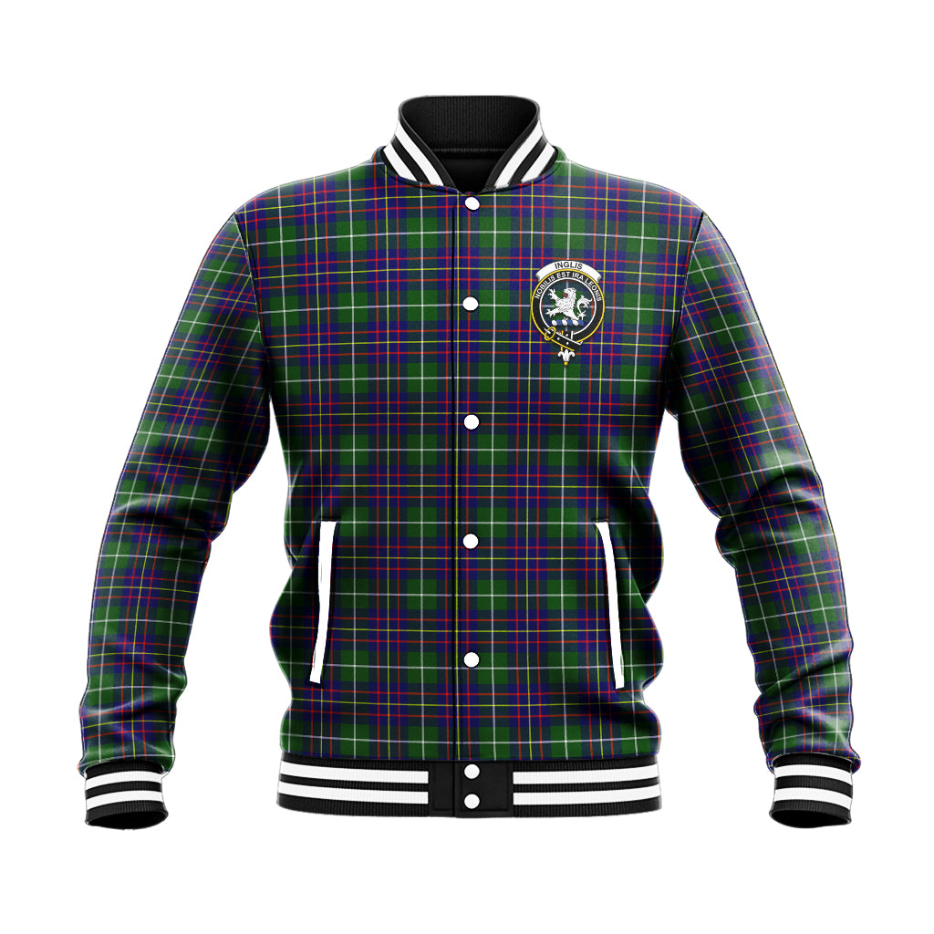 Inglis Tartan Baseball Jacket with Family Crest - Tartan Vibes Clothing