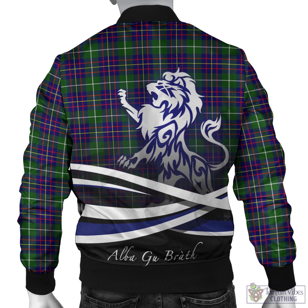 Inglis Tartan Bomber Jacket with Alba Gu Brath Regal Lion Emblem - Tartan Vibes Clothing