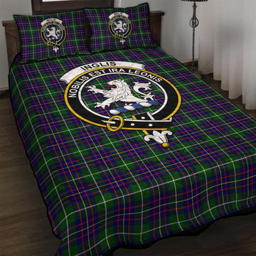 Inglis Tartan Quilt Bed Set with Family Crest - Tartan Vibes Clothing