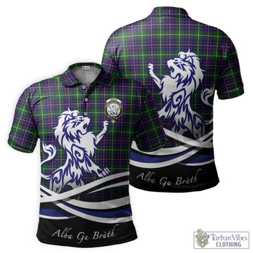 Inglis Tartan Polo Shirt with Alba Gu Brath Regal Lion Emblem - Tartan Vibes Clothing