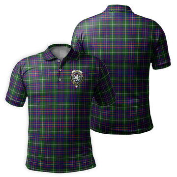 Inglis Tartan Men's Polo Shirt with Family Crest