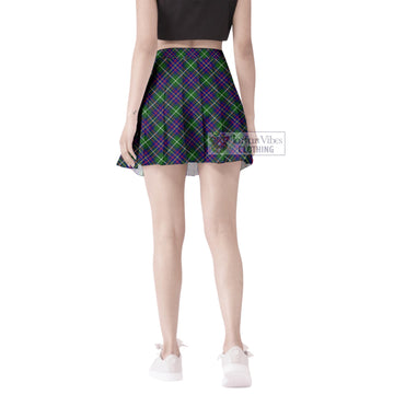 Inglis Tartan Women's Plated Mini Skirt Cross Style - Tartan Vibes Clothing
