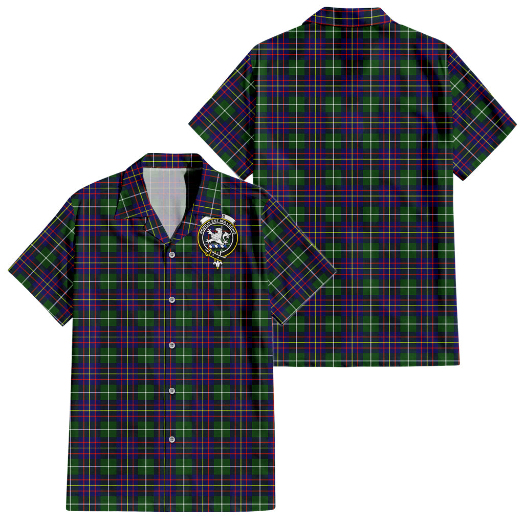 Inglis Tartan Hawaiian Shirt with Family Crest - Tartan Vibes Clothing