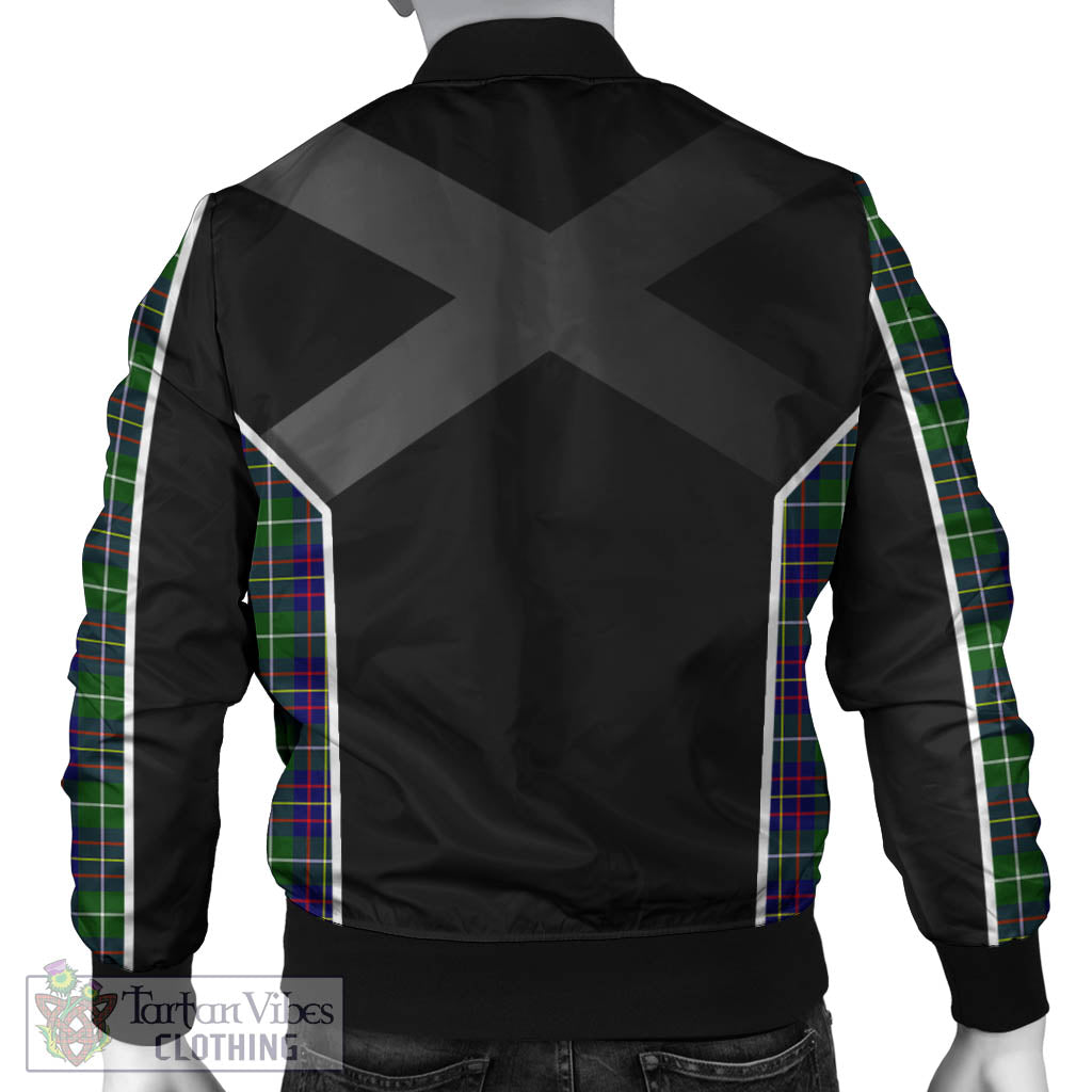 Inglis Tartan Bomber Jacket with Family Crest and Scottish Thistle Vibes Sport Style - Tartan Vibes Clothing