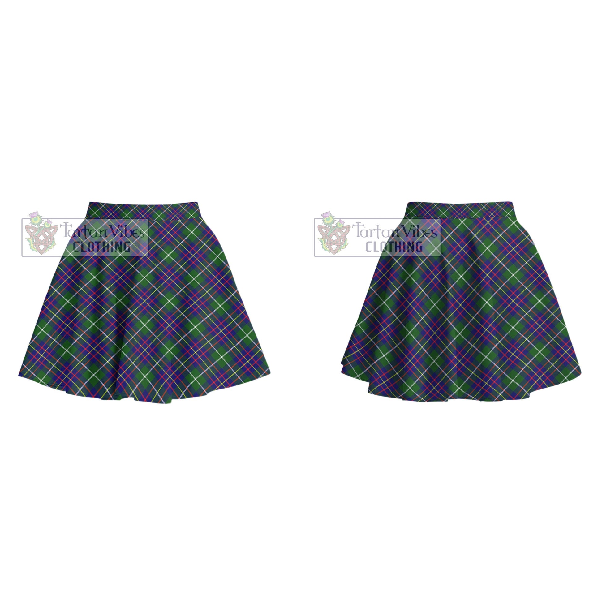 Inglis Tartan Women's Plated Mini Skirt Cross Style - Tartan Vibes Clothing