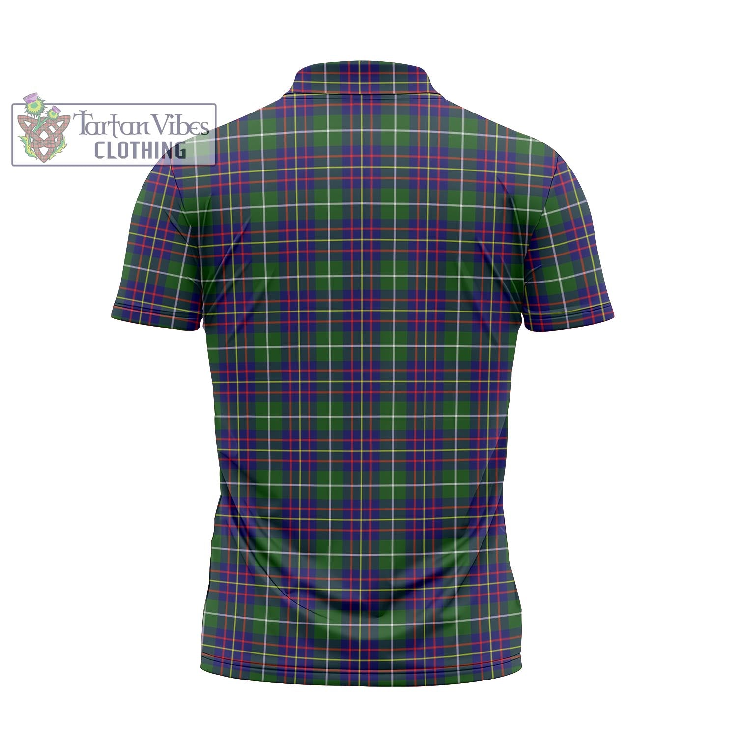 Inglis Tartan Zipper Polo Shirt with Family Crest - Tartan Vibes Clothing