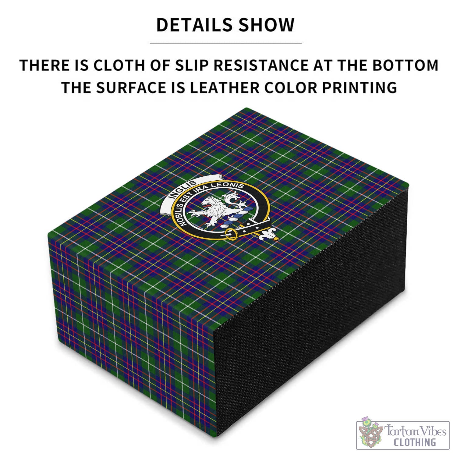 Inglis Tartan Pen Holder with Family Crest - Tartan Vibes Clothing