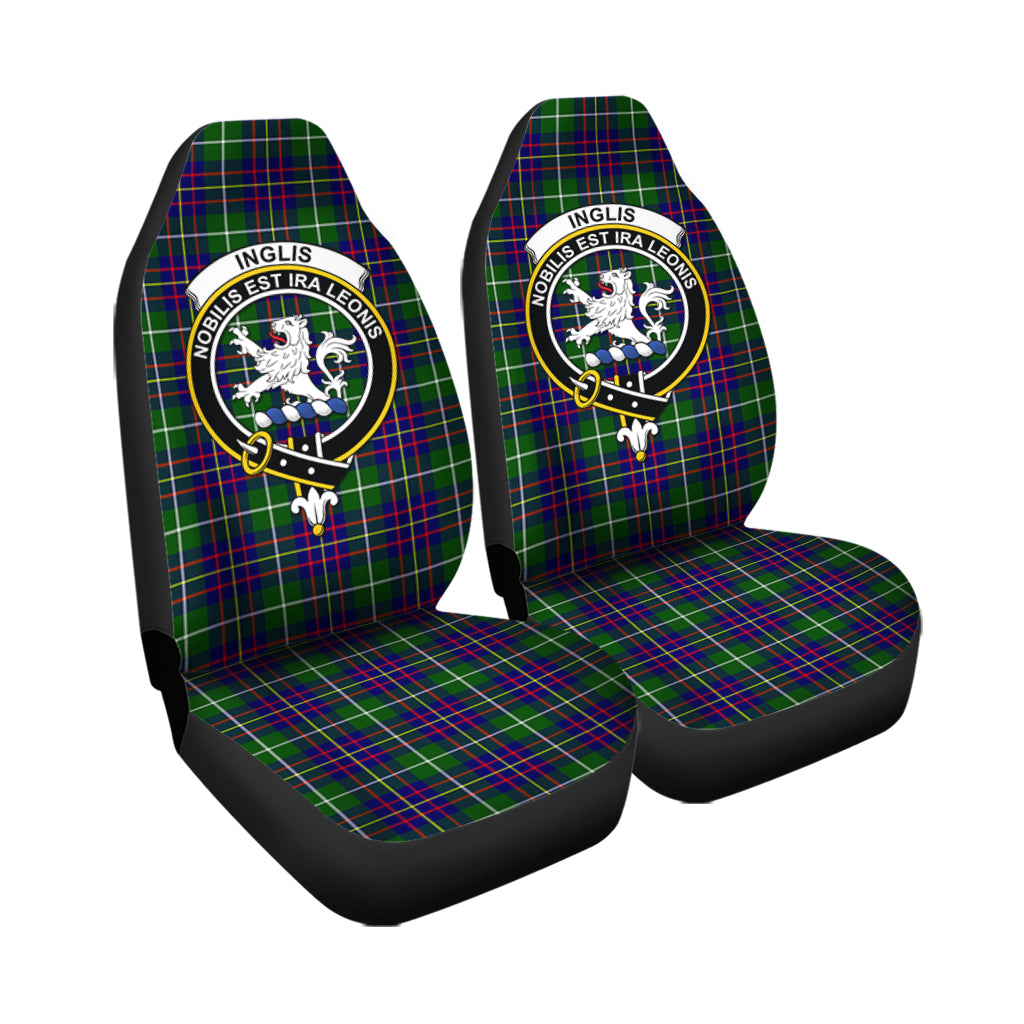 Inglis Tartan Car Seat Cover with Family Crest - Tartan Vibes Clothing