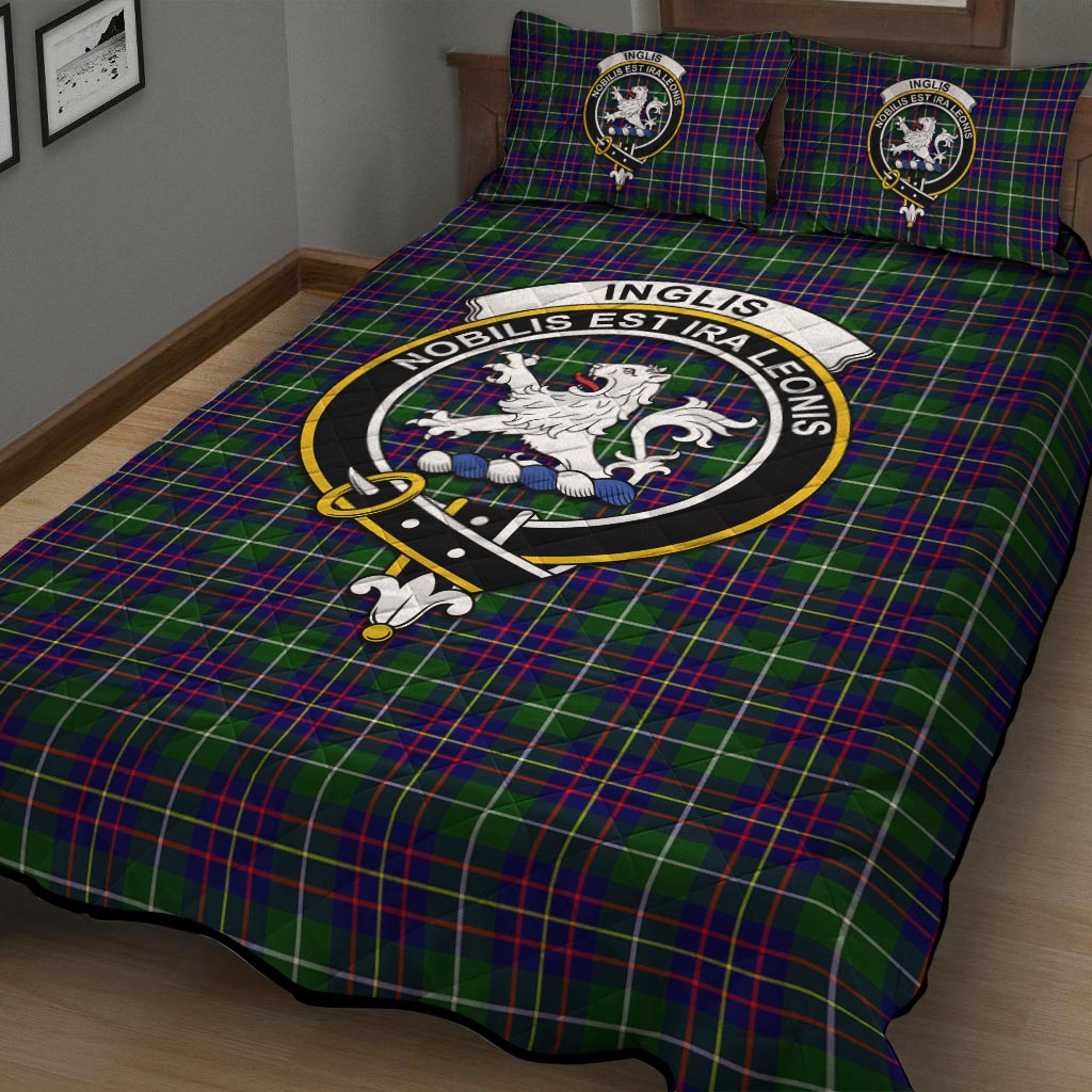 Inglis Tartan Quilt Bed Set with Family Crest - Tartan Vibes Clothing