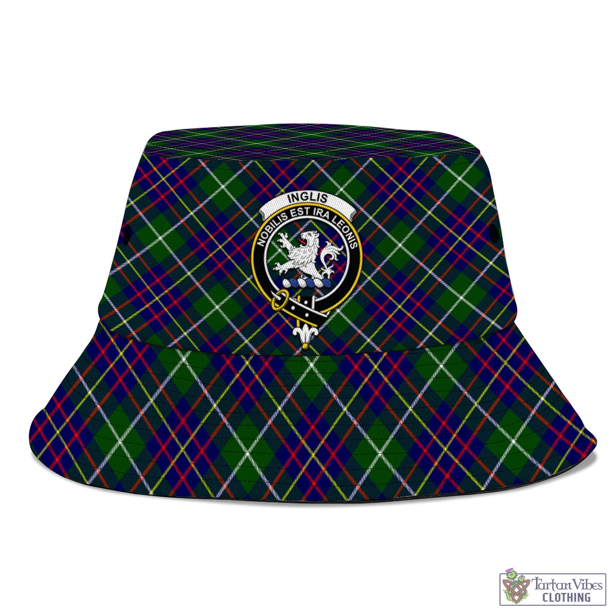 Inglis Tartan Bucket Hat with Family Crest - Tartan Vibes Clothing