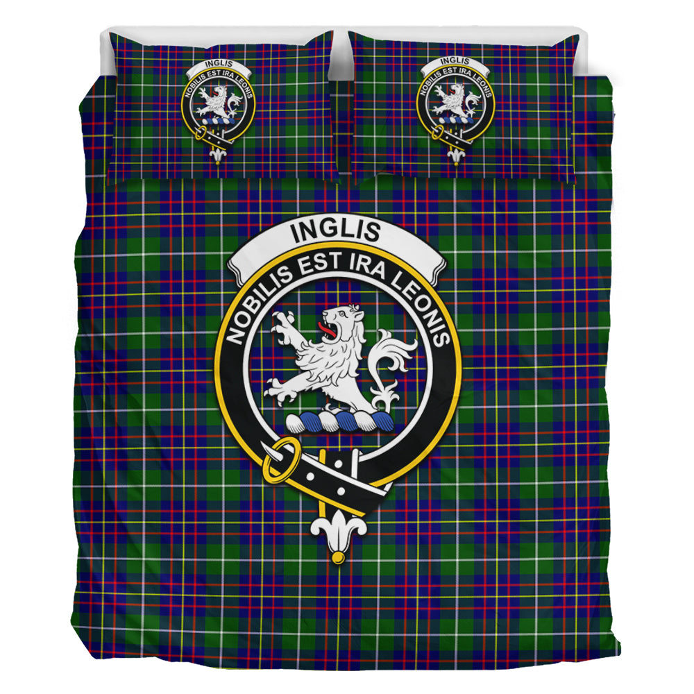 Inglis Tartan Bedding Set with Family Crest - Tartan Vibes Clothing