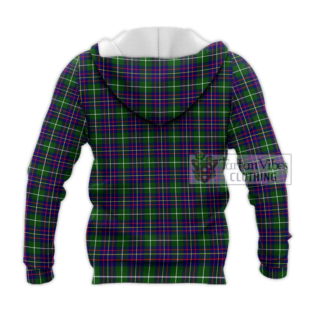 Inglis Tartan Knitted Hoodie with Family Crest DNA In Me Style - Tartan Vibes Clothing