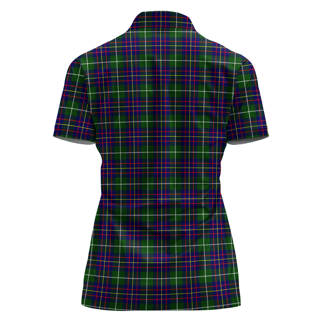 Inglis Tartan Polo Shirt with Family Crest For Women - Tartan Vibes Clothing