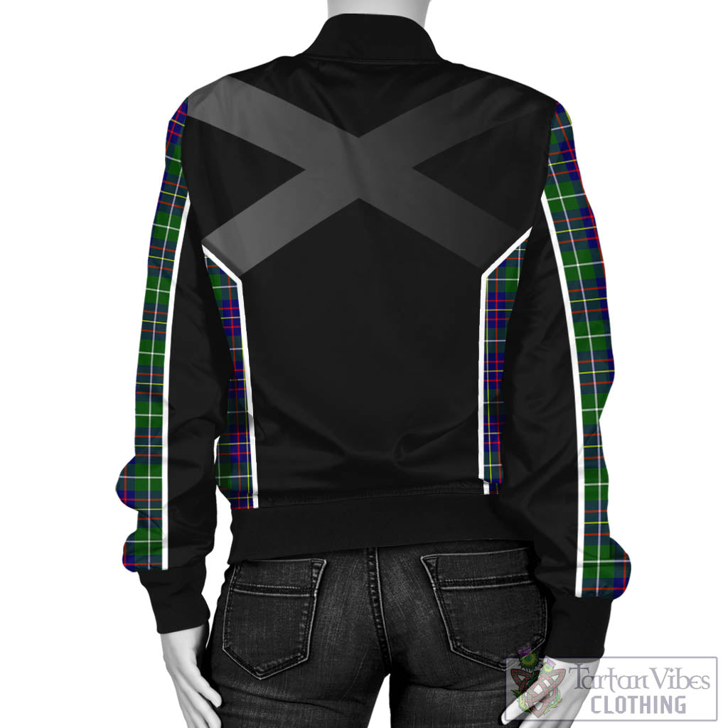 Inglis Tartan Bomber Jacket with Family Crest and Scottish Thistle Vibes Sport Style - Tartan Vibes Clothing