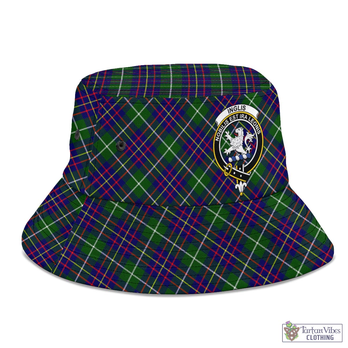 Inglis Tartan Bucket Hat with Family Crest - Tartan Vibes Clothing