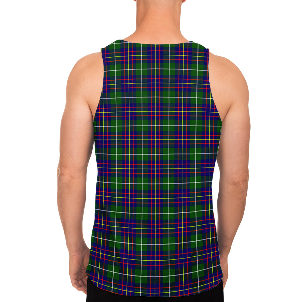 Inglis Tartan Mens Tank Top with Family Crest - Tartan Vibes Clothing
