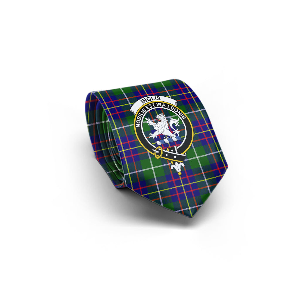 Inglis Tartan Classic Necktie with Family Crest - Tartan Vibes Clothing