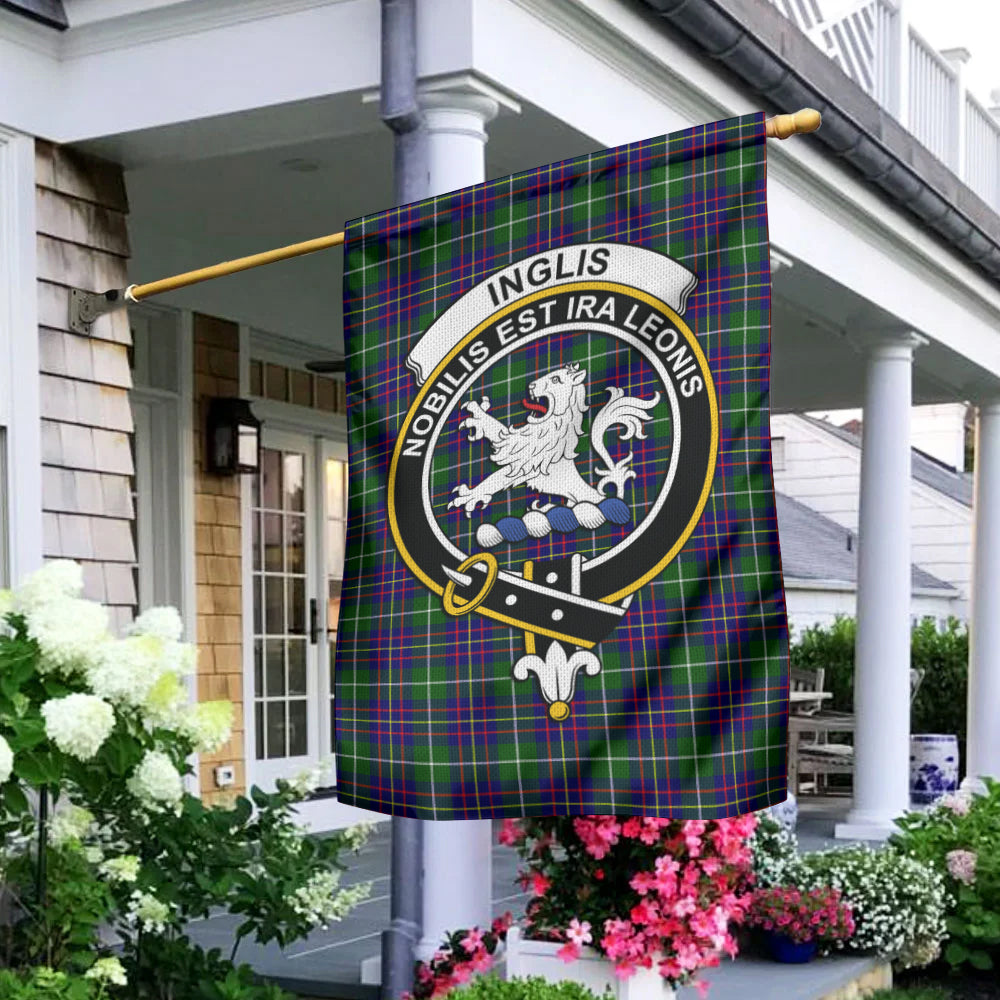 Inglis Tartan Flag with Family Crest - Tartan Vibes Clothing