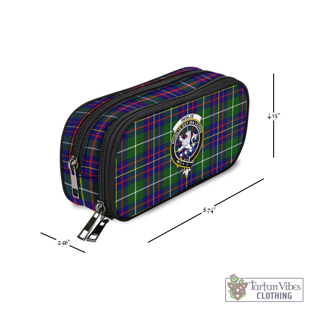 Inglis Tartan Pen and Pencil Case with Family Crest - Tartan Vibes Clothing
