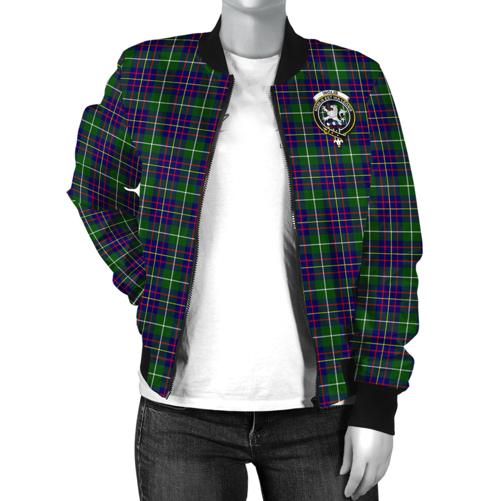 Inglis Tartan Bomber Jacket with Family Crest - Tartan Vibes Clothing