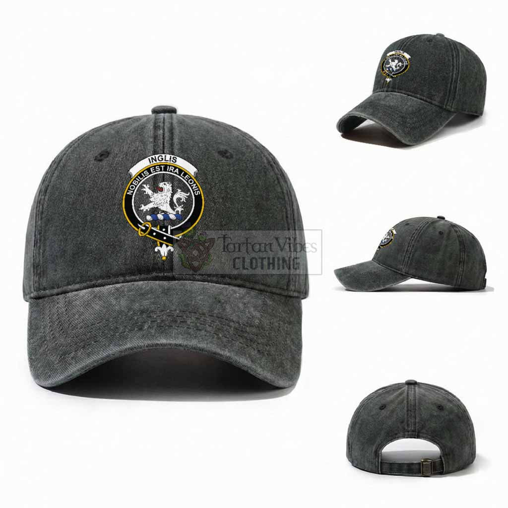 Inglis Scottish Clan Crest Washed Baseball Cap