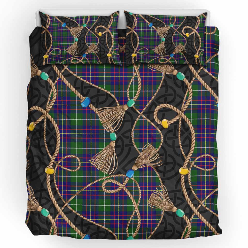 Inglis Scottish Tartan Twisted Ropes Stylized Bedding Set UK Bedding Set UK King 91*87 inch - Tartan Vibes Clothing