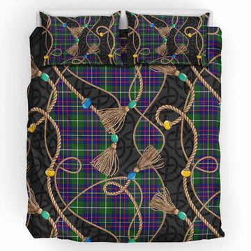 Inglis Scottish Tartan Twisted Ropes Stylized Bedding Set UK Bedding Set UK King 91*87 inch - Tartan Vibes Clothing