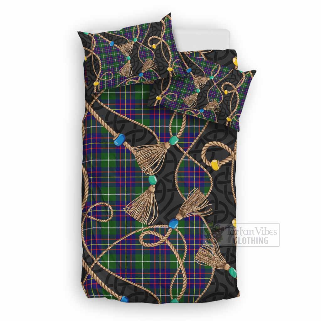 Inglis Scottish Tartan Twisted Ropes Stylized Bedding Set UK Bedding Set UK Double 79*79 inch - Tartan Vibes Clothing