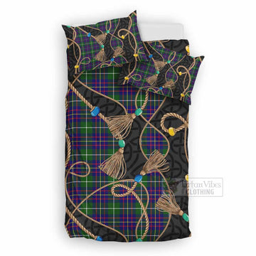 Inglis Scottish Tartan Twisted Ropes Stylized Bedding Set UK Bedding Set UK Double 79*79 inch - Tartan Vibes Clothing