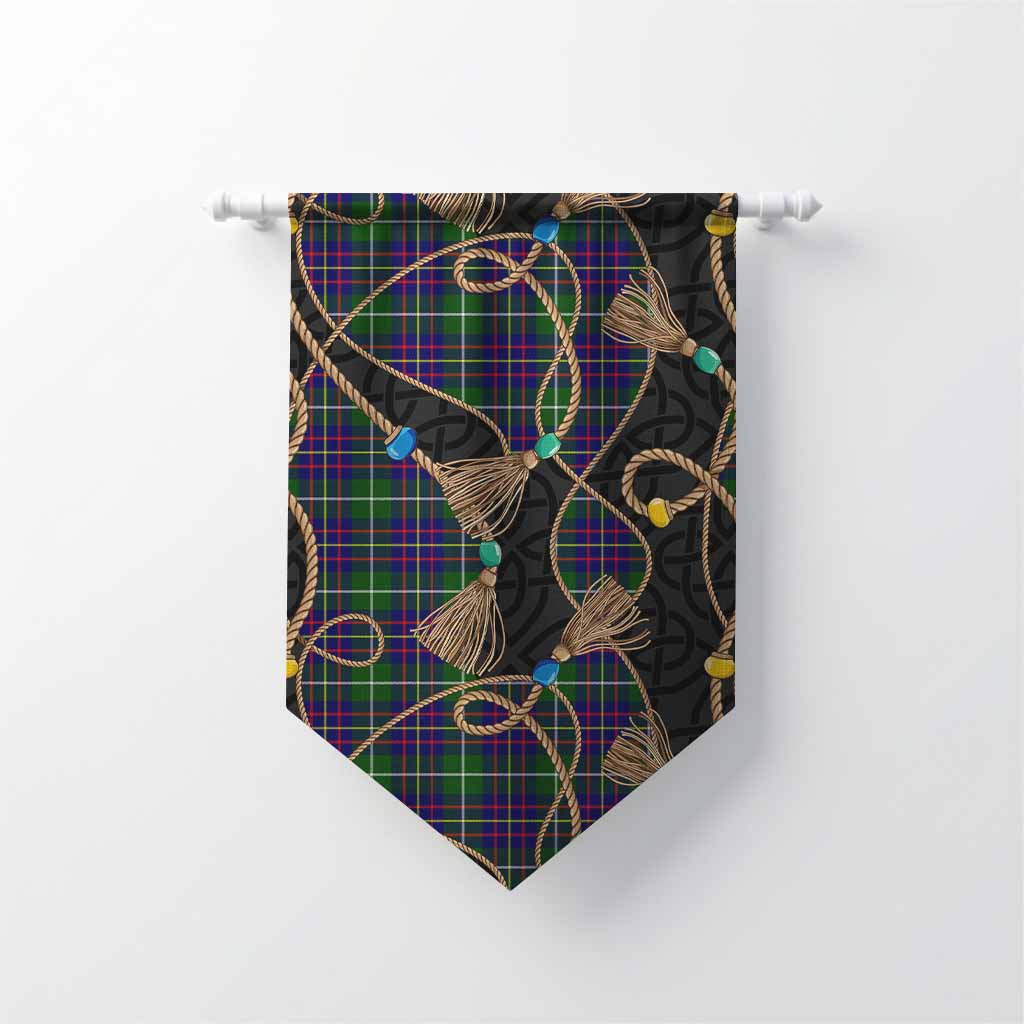 Inglis Scottish Tartan Twisted Ropes Stylized Gonfalon Chevron - Tartan Vibes Clothing