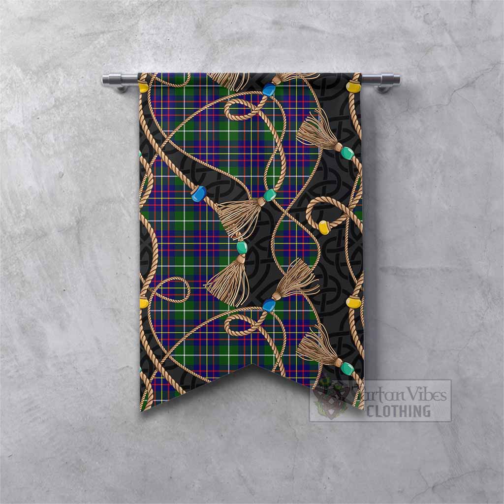 Inglis Scottish Tartan Twisted Ropes Stylized Gonfalon Fishtail - Tartan Vibes Clothing