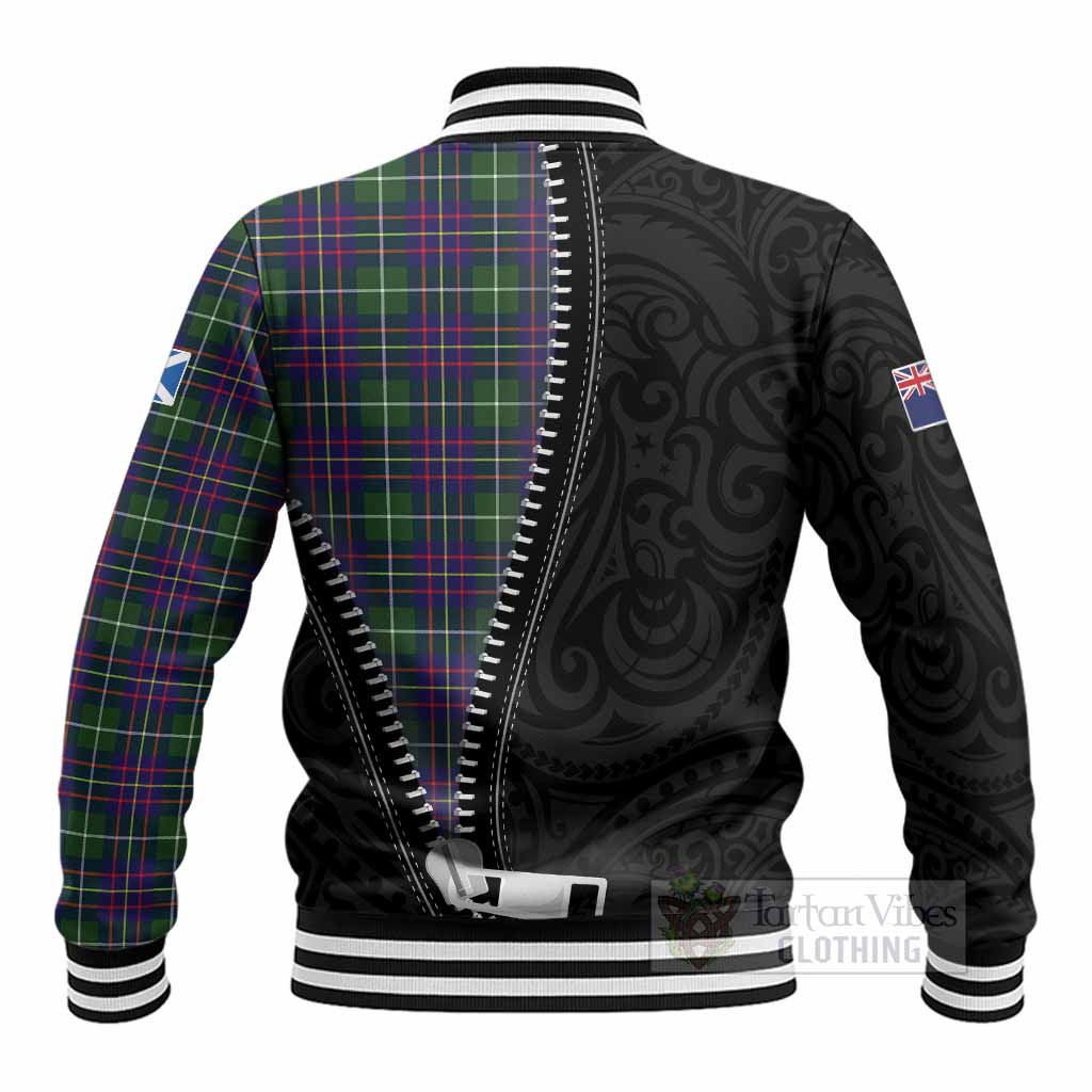 Inglis Tartan Baseball Jacket New Zealand Pattern Unique Zipper Stylized