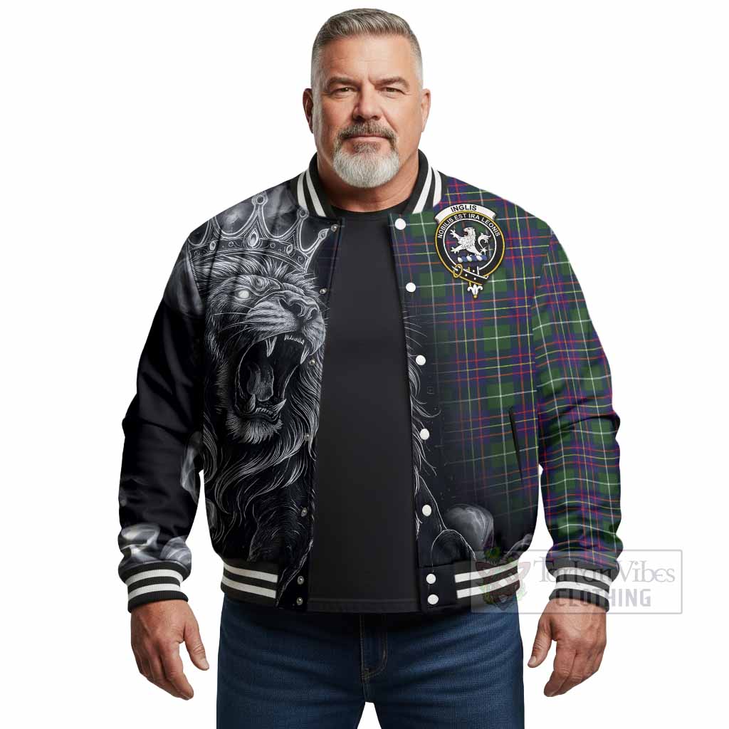 Inglis Tartan Baseball Jacket Roaring Lion Heritage