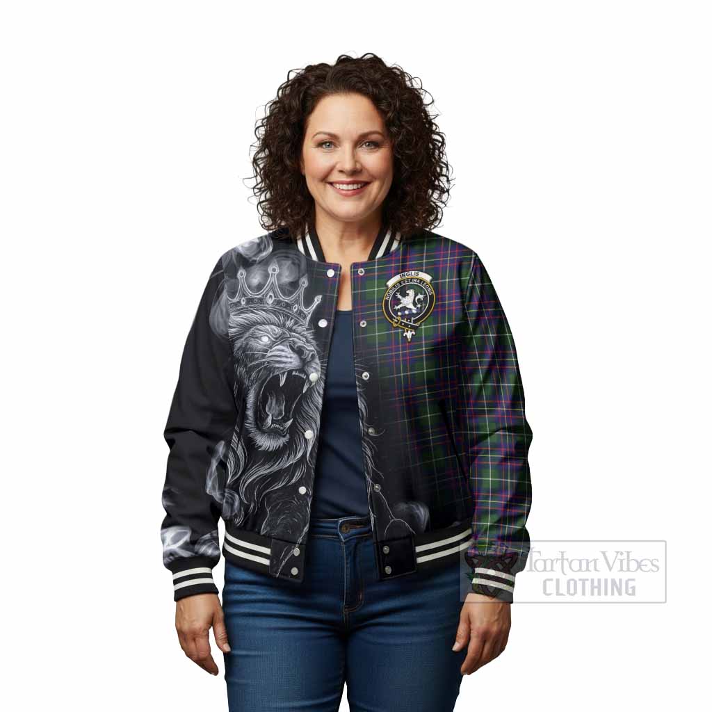 Inglis Tartan Baseball Jacket Roaring Lion Heritage