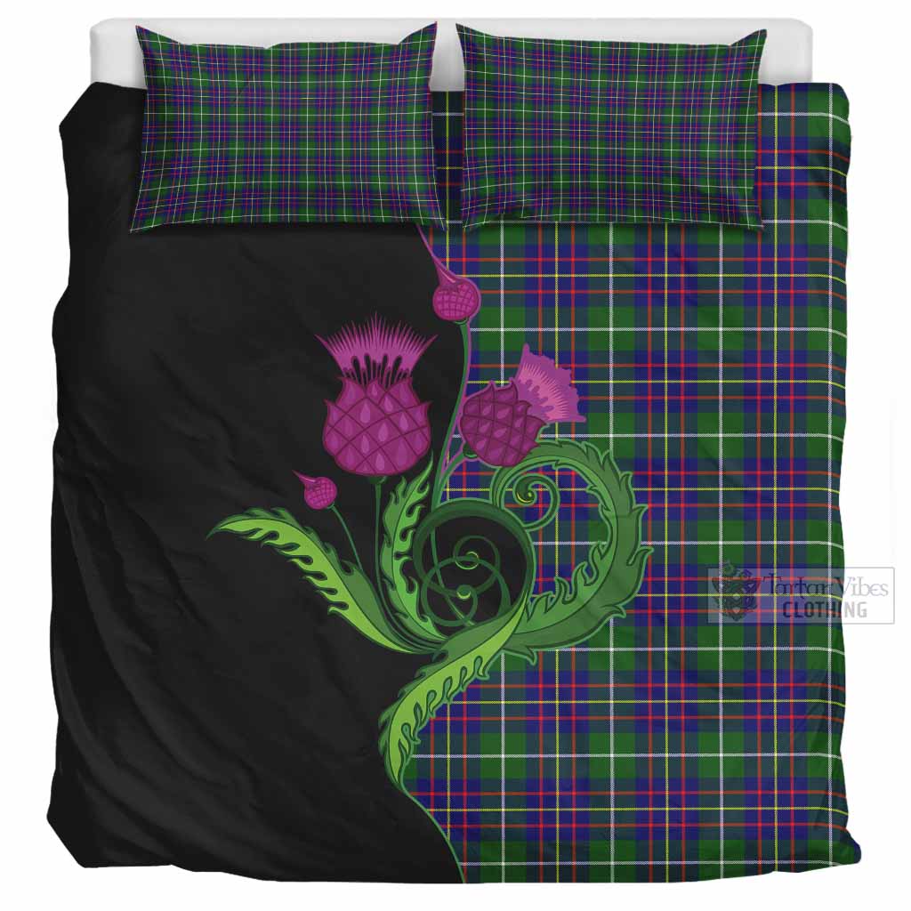 Inglis Tartan Bedding Set Traditional Scottish Thistle UK Bedding Set UK Super King 104*94 inch - Tartan Vibes Clothing